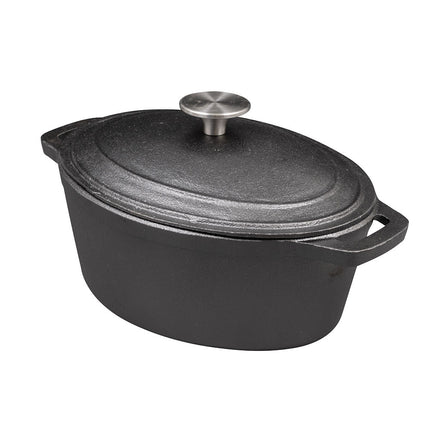 Khay Nướng Gang American Metalcraft CIPO3 2.8 lít Hình Oval Có Nắp