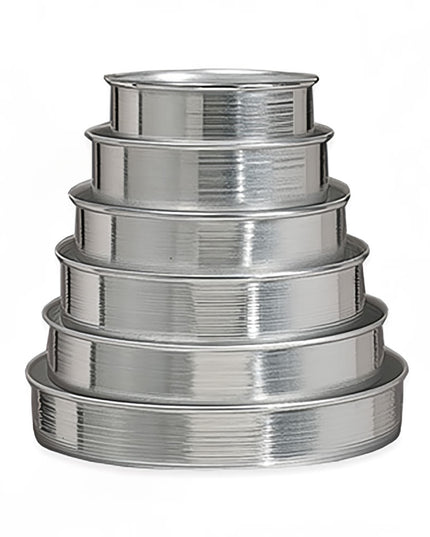 Bộ 6 Khay Nướng Bánh American Metalcraft HA80012 Thành Thẳng Nhôm