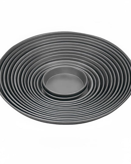 Khay Pizza Thon American Metalcraft HCDEP7 17.8 cm Sâu 2.5 cm Lớp Phủ Cứng Nhôm
