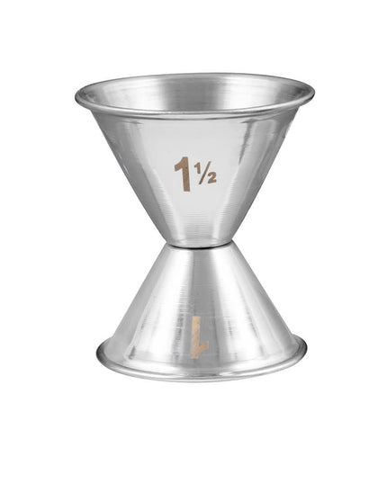 Ly Đong Đôi American Metalcraft J204 30 ml & 45 ml Thép Không Gỉ Mờ