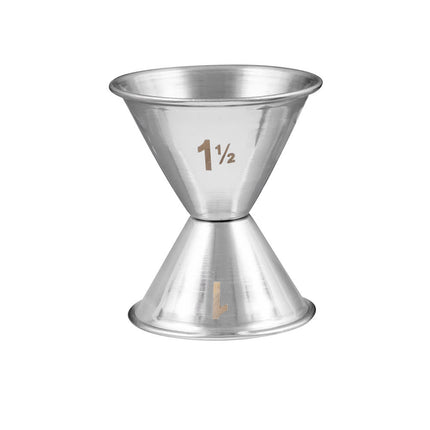 Ly Đong Đôi American Metalcraft J204 30 ml & 45 ml Thép Không Gỉ Mờ