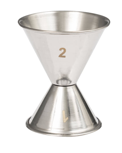 Ly Đong Đôi American Metalcraft J205 30 ml & 60 ml Thép Không Gỉ Mờ