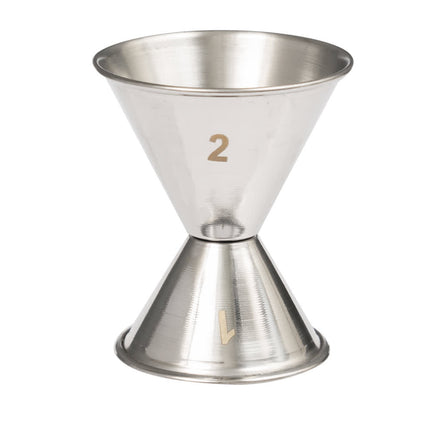 Ly Đong Đôi American Metalcraft J205 30 ml & 60 ml Thép Không Gỉ Mờ