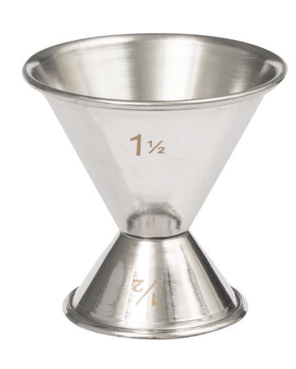 Ly Đong Đôi American Metalcraft J212 15 ml & 45 ml Thép Không Gỉ Mờ