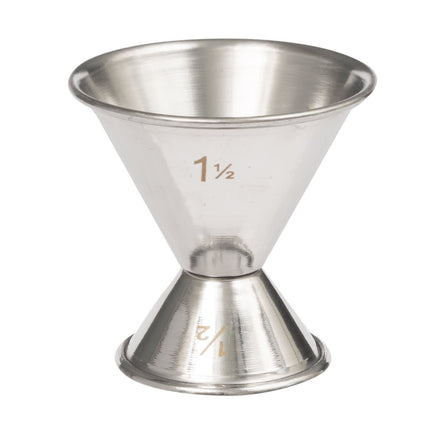 Ly Đong Đôi American Metalcraft J212 15 ml & 45 ml Thép Không Gỉ Mờ