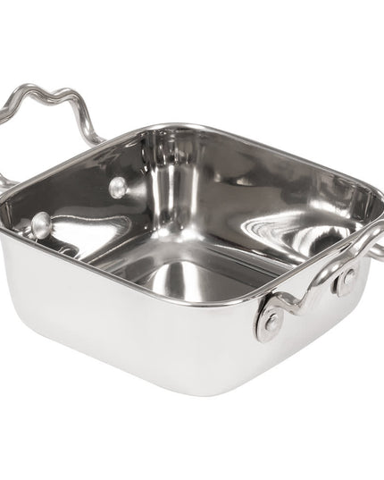 Khay Nướng Mini Vuông American Metalcraft MRPS45 414ml 2 Tay Cầm, Thép Không Gỉ