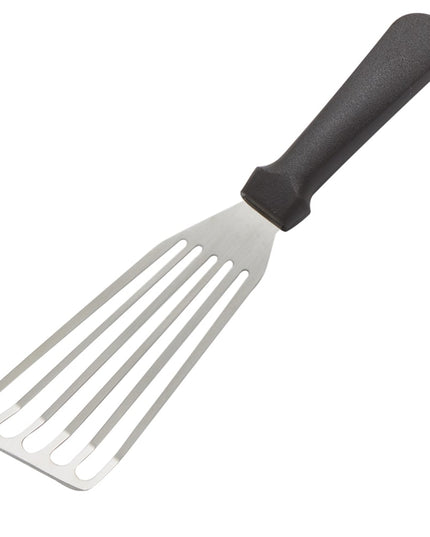 Xẻng Lật Cá Có Rãnh American Metalcraft PSFSP Tay Cầm Polypropylene Nâu Thép Không Gỉ