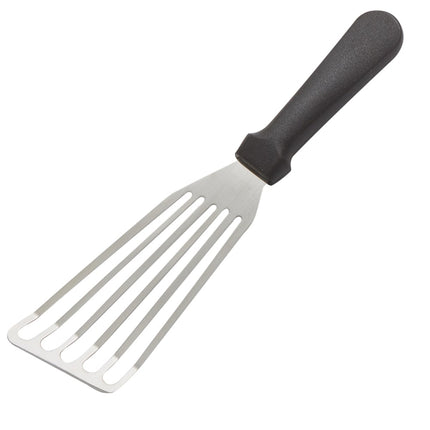 Xẻng Lật Cá Có Rãnh American Metalcraft PSFSP Tay Cầm Polypropylene Nâu Thép Không Gỉ