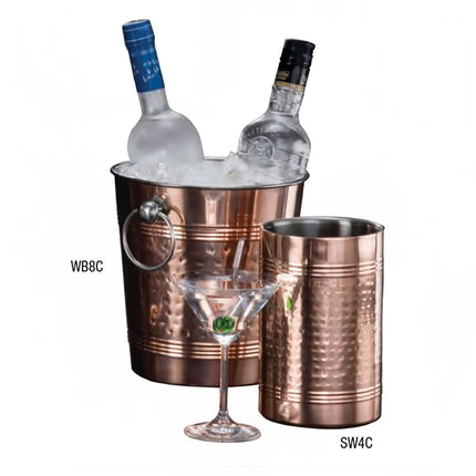 Xô Ướp Rượu American Metalcraft SW4C 18.4 cm - Thép Không Gỉ Mạ Đồng, Hoàn Thiện Búa