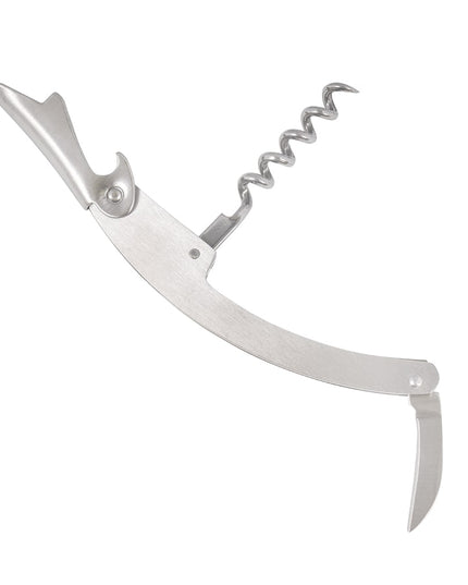 Dụng Cụ Mở Rượu Phục Vụ American Metalcraft WCS137 Kèm Dao Cắt Giấy Bạc & Đồ Khui Nắp Chai Thép Không Gỉ