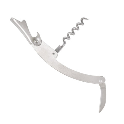 Dụng Cụ Mở Rượu Phục Vụ American Metalcraft WCS137 Kèm Dao Cắt Giấy Bạc & Đồ Khui Nắp Chai Thép Không Gỉ