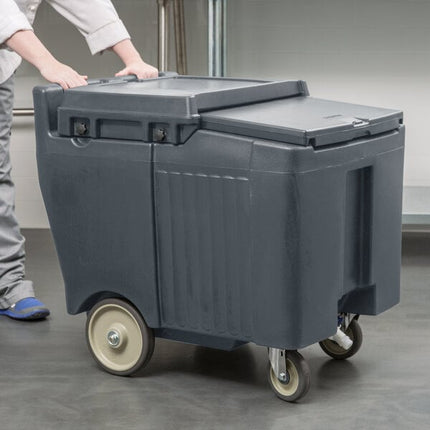 Thùng đá di động Cambro ICS125LB191 SlidingLid xám granite - Sức chứa 57 kg