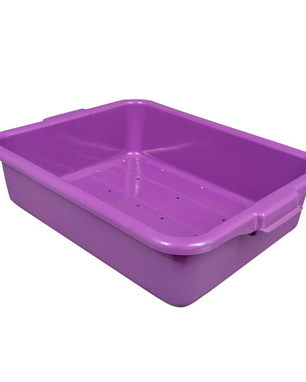 Hộp Thoát Nước Đựng Thực Phẩm Vollrath 1511-C80 - 50.8 cm x 38.1 cm x 12.7 cm, Nhựa, Tím