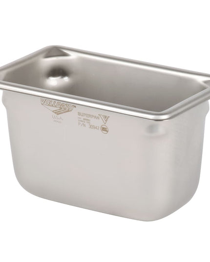 Khay Hấp Vollrath 30942 Super Pan V® Ninth Size Thép Không Gỉ