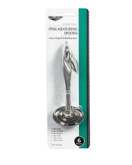 Bộ 6 Thìa Đong Oval Vollrath 46588.125 Tsp - 1 Tbsp Thép Không Gỉ 18 ga