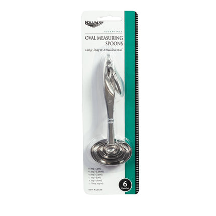 Bộ 6 Thìa Đong Oval Vollrath 46588.125 Tsp - 1 Tbsp Thép Không Gỉ 18 ga
