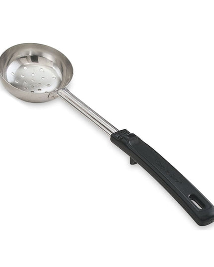 Thìa Múc Có Lỗ Vollrath 61170 118 ml Tay Cầm Nhựa Đen Thép Không Gỉ