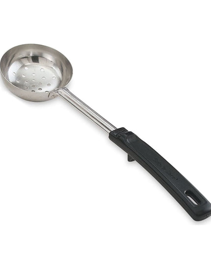 Thìa Múc Có Lỗ Vollrath 61175 177 ml Tay Cầm Nhựa Poly Đen Thép Không Gỉ