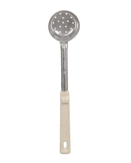 Muỗng Chia Phần Có Lỗ Vollrath 62165 89 ml Tay Cầm Poly Màu Ngà Thép Không Gỉ