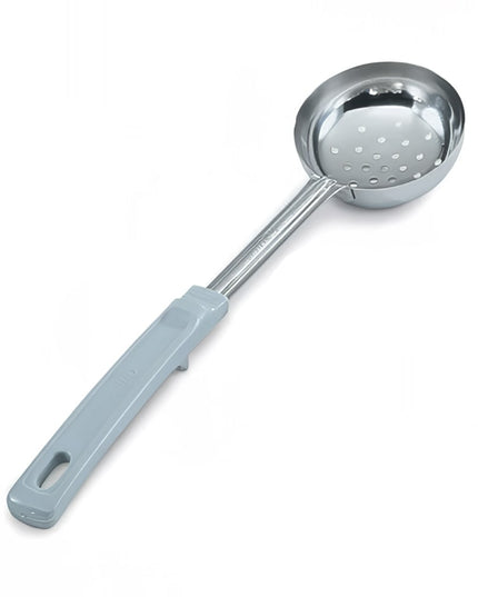 Thìa Chia Phần Có Lỗ Vollrath 62170 118 ml Tay Cầm Poly Màu Xám Thép Không Gỉ
