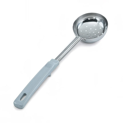Thìa Chia Phần Có Lỗ Vollrath 62170 118 ml Tay Cầm Poly Màu Xám Thép Không Gỉ