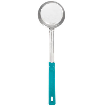 Thìa Chia Phần Đặc Vollrath 62177 177 ml Tay Cầm Poly Màu Xanh Mòng Két Thép Không Gỉ