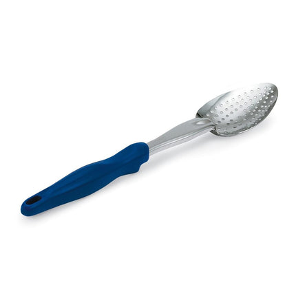 Thìa Có Lỗ Hạng Nặng Vollrath 6414230 35.6 cm Tay Cầm Nylon Xanh Dương