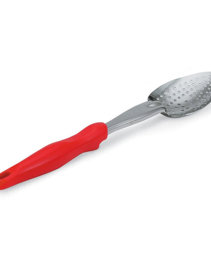 Thìa Có Lỗ Hạng Nặng Vollrath 6414240 35.6 cm Tay Cầm Nylon Đỏ