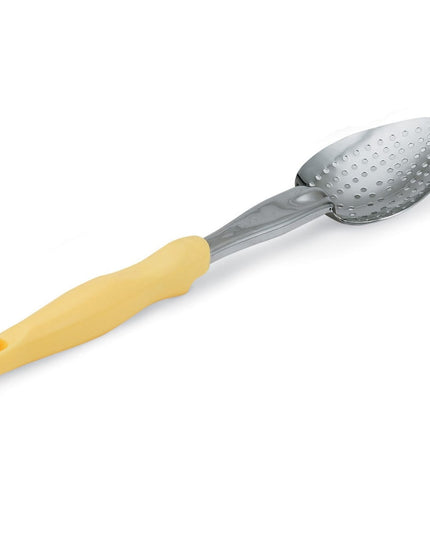 Thìa Có Lỗ Hạng Nặng Vollrath 6414250 35.6 cm Tay Cầm Nylon Vàng