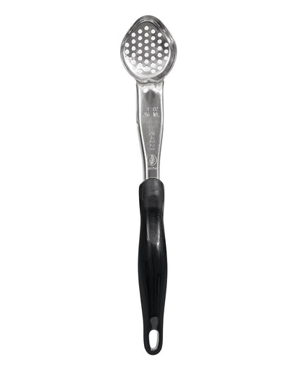 Thìa Chia Phần Oval Có Lỗ Vollrath 6422120 30 ml Tay Cầm Nylon Màu Đen Cao Cấp Thép Không Gỉ