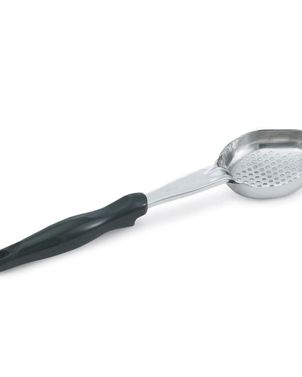 Thìa Múc Oval Có Lỗ Vollrath 6422320 89 ml Tay Cầm Nylon Đen Cao Cấp Thép Không Gỉ