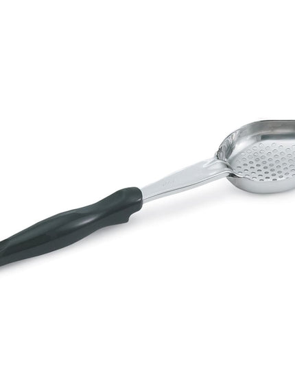 Thìa Múc Oval Có Lỗ Vollrath 6422620 177 ml Tay Cầm Nylon Đen Thép Không Gỉ