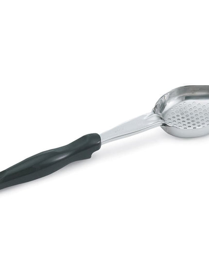 Thìa Múc Oval Có Lỗ Vollrath 6422820 237 ml Tay Cầm Nylon Đen Thép Không Gỉ