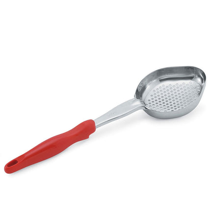 Thìa Múc Oval Có Lỗ Vollrath 6422865 237 ml Tay Cầm Nylon Cam Thép Không Gỉ
