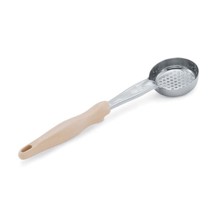 Thìa Chia Phần Tròn Có Lỗ Vollrath 6432335 89 ml - Tay Cầm Nylon Màu Ngà, Cao Cấp, Thép Không Gỉ