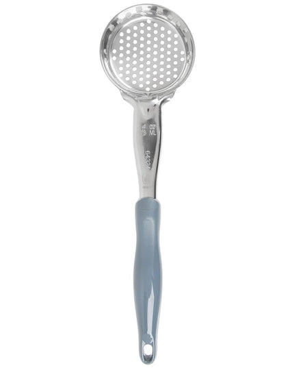 Thìa Múc Tròn Có Lỗ Vollrath 6432445 118 ml Tay Cầm Nylon Xám Thép Không Gỉ