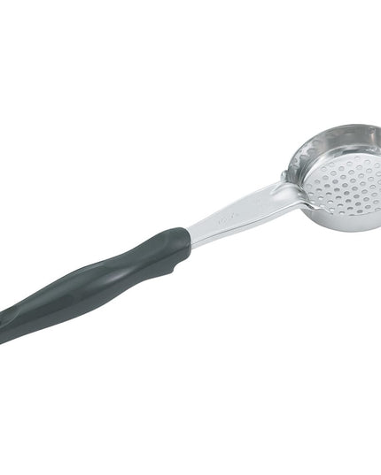 Muỗng Múc Tròn Có Lỗ Vollrath 6432520 148 ml Tay Cầm Nylon Đen Hạng Nặng Thép Không Gỉ