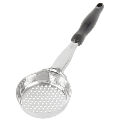 Thìa Chia Phần Tròn Có Lỗ Vollrath 6432620 177 ml - Tay Cầm Nylon Màu Đen, Cao Cấp, Thép Không Gỉ