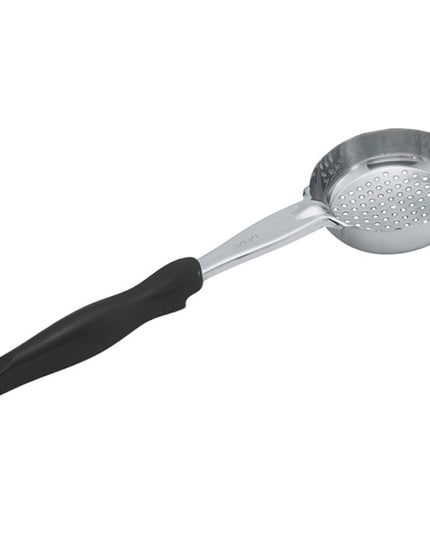 Thìa Chia Phần Tròn Có Lỗ Vollrath 6432820 236 ml - Tay Cầm Nylon Màu Đen, Cao Cấp, Thép Không Gỉ