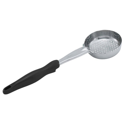 Thìa Chia Phần Tròn Có Lỗ Vollrath 6432820 236 ml - Tay Cầm Nylon Màu Đen, Cao Cấp, Thép Không Gỉ