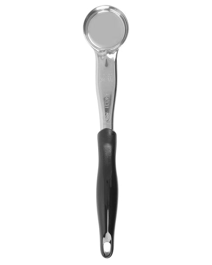 Muỗng Múc Tròn Không Lỗ Vollrath 6433120 30 ml Tay Cầm Nylon Đen Hạng Nặng Thép Không Gỉ