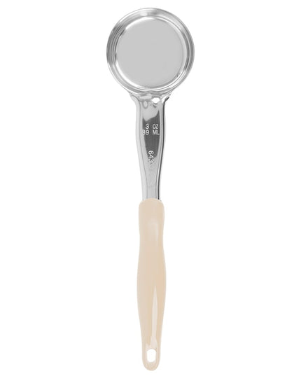 Muỗng Múc Tròn Không Lỗ Vollrath 6433335 89 ml Tay Cầm Nylon Ngà Hạng Nặng Thép Không Gỉ