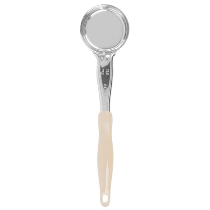 Muỗng Múc Tròn Không Lỗ Vollrath 6433335 89 ml Tay Cầm Nylon Ngà Hạng Nặng Thép Không Gỉ