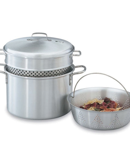 Bộ Nồi Luộc Mì Ống/Hấp Rau Vollrath 68126 7.6 lít 4 Món - Nhôm