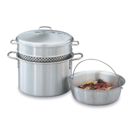 Bộ Nồi Luộc Mì Ống/Hấp Rau Vollrath 68126 7.6 lít 4 Món - Nhôm