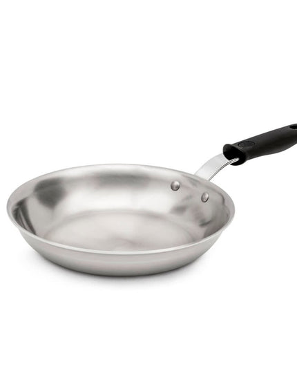 Chảo Rán Vollrath 692108 Tribute® 20.3 cm Thép Không Gỉ Tay Cầm Silicone Rỗng - Dùng Cho Bếp Từ