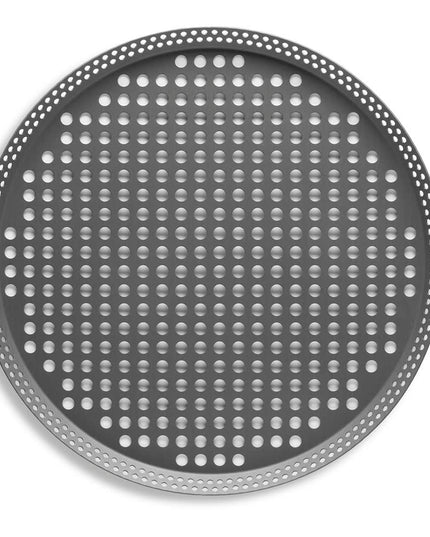 Khay Pizza Tròn Đục Lỗ Vollrath PC14FPHC 35.6 cm Nhôm