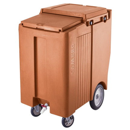 Thùng đá di động Cambro ICS200TB157 SlidingLid màu be cà phê - Sức chứa 91 kg mẫu cao