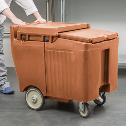 Thùng đá di động Cambro ICS125LB157 SlidingLid màu be sức chứa 57 kg