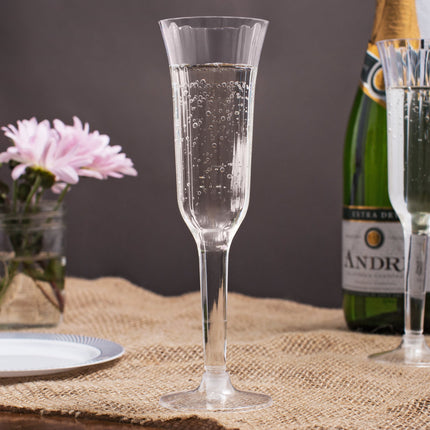 Ly champagne nhựa trong suốt 2 mảnh Visions 148 ml - Thùng 120 cái